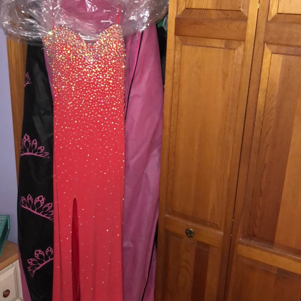 Raspberry La Femme Prom Dress - Size 4